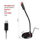 USB Desk Microphone for Computer Professional Desktop Mic with Stand -