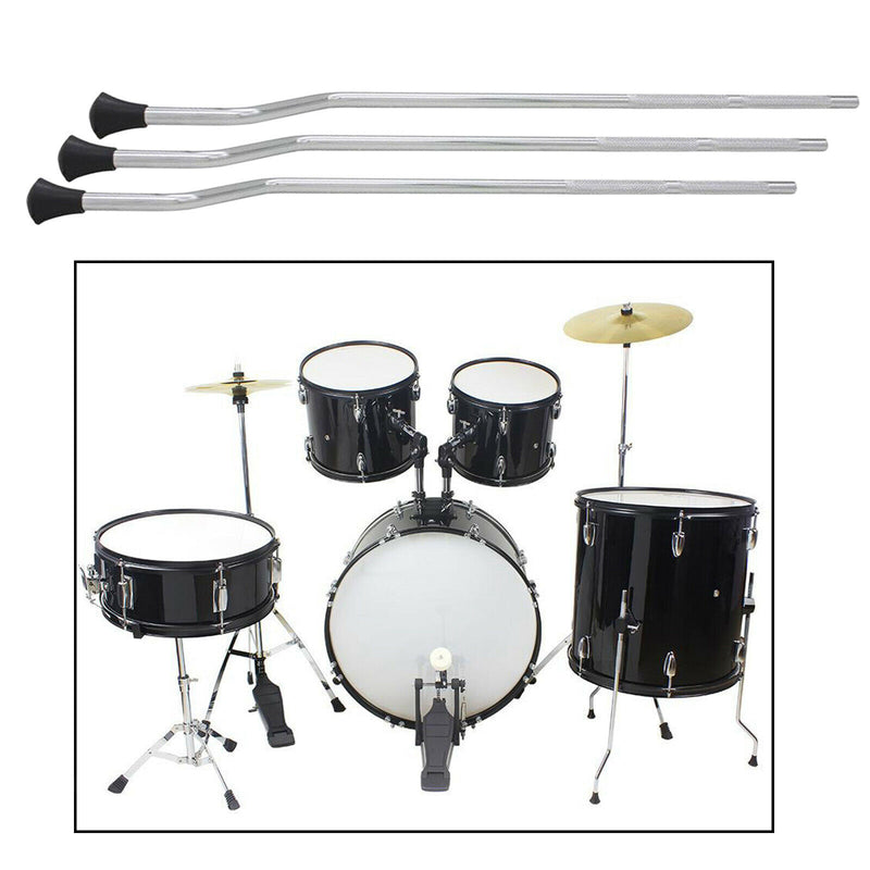 Heavy Duty Metal Floor Tom Drum Legs Support Anti-slip Rubber Feet Surface