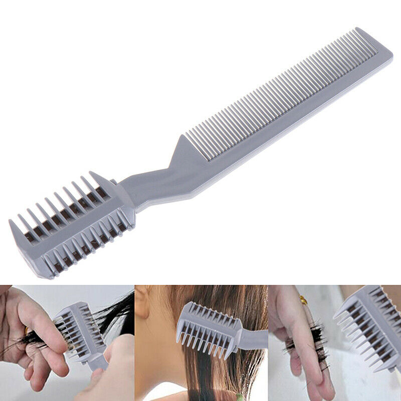 Hair Brush Cutter Comb Beard Trimmer Cut Thinning Slice Hair Shaper Razor Bl Bj