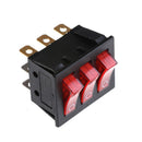 KCD3 34*40 Big Rocker Switches With Red Light Three-Way Switch 9 Pin2PositionK0
