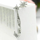 Ohrschmuck With Strass Ketten Ohrringe Gothic Ohrklemme M8A0 Ohrmanschette X3B0