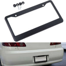 1PC Chrome Stainless Steel Metal License Plate Frame Tag Cover With Screw Ca â„–[