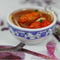 Food Simulation Key Chains Chinese Blue and White Porcelain Food Bowl OZ