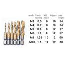 6*1/4'' Hex HSS High Speed Steel Thread Spiral Screw M3 M4 M5 M6 M8 M10 Me ILY