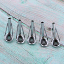 5PCs Stianless Fishing Rod Guides 26mm Eye Ring Tip Tops Fishing Pole Guide
