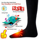 Battery Heated Unisex Electric Heating Long Socks Winter Warmer Thermal Fee A4R1