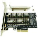 Pcie To M2/M.2 Adapter M.2 Ngff To Desktop Pcie X4 X8 X16 Nvme Sata Dual Ss