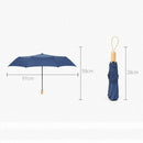Waterproof Full Automatic Umbrella Rain Women Men 3 Folding Light and DurablT9C1