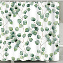 180Cmx180Cm Green Leaf Shower Curtain Watercolor Plant Leaves Floral Bath D I8B2