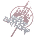 Baking Cake Decoration Acrylic Castles Cake Topper Happy Birthday Cupcake Top JR