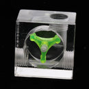 Acrylic G1/4'' Square Shape Computer Water Cooling Flow Meter 3-Ways