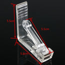 4x Clear Plastic Tablecloths Table Cover Holder Skirt Clips Clamp Grips Party Z
