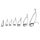 7pcs Fishing Rod Guides Tip Top Repair Kit Double Leg Boat Fishing Rod Guide