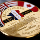 Golden Normandie Arromanches Commemorative Challenge Coin Collection Souvenir^