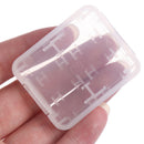 2x 8 in 1 Transparent TF MS Memory Card Holder Plastic Case Storage Box ME