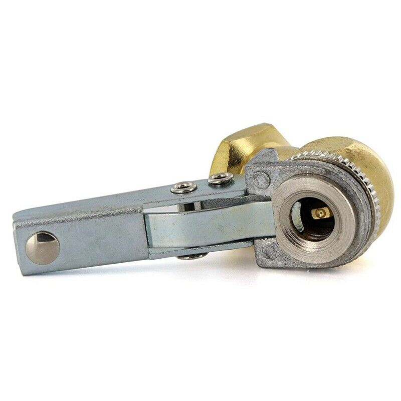 Air Chuck Open Flow Ball Tire Inflator Air Chuck Brass with Clip for Tire I