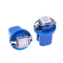 10pcs T5 B8.5D 5050 SMD LED Car Auto Instrument Dashboard Light Bulbs Blue