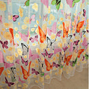 Butterfly Sheers Curtains Voile Tulle Floral Window Door Curtain Scarf ValanceOZ