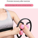 2 Pcs Portable Handheld 4-Wheels Massage Rolling Stick Leg Calf Massager Tool