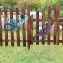 2PCS Iron Art Gecko Wall Hanging Crafts Pendant Vivid Gecko Home Garden Decor