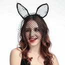 Fashion Sexy Women Small Dot Hair Accessories Lace Cat Ear Hair Band Headba
