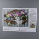 Ribbon Embroidery Cross Stitch Kits for Home Decor or Handmade Art, 35*50cm