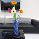 Color Random 2X Foldable Plastic Unbreakable Reusable Flower Home Decor Vase JR