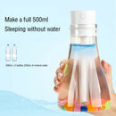 500ml Wishing Bottle Humidifier Air Purifier Essential Oil Diffuser (White) A