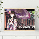 5D DIY Diamond Painting Full Drill Girl in Umbrella Cross Stitch Picture