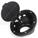 Fuel Door Gas Tank Cover Fuel Tank Cap for 1997-2006 Jeep Wrangler TJ 2/4 D