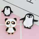 3X Cartoon Animals Enamel Collar Pins Badge Corsage Panda Brooch Jewelry Gift JR