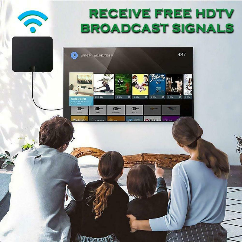 HJ0001 450 Miles 4K HDTV 1080P Indoor Digital Antenna Signal Receiver Amplifier