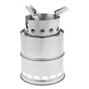 Stainless Steel Stove, Compact Structure Perfect for Survival, Camping, Hunting
