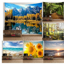 Natural Life Wall Hanging Decor Tapestry Throw Panel Bedspread 180x180cm b