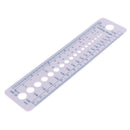 Knitting Accessories Needle Gauge Inch Sewing Ruler Tool CM 2-10mm Size Measu TE
