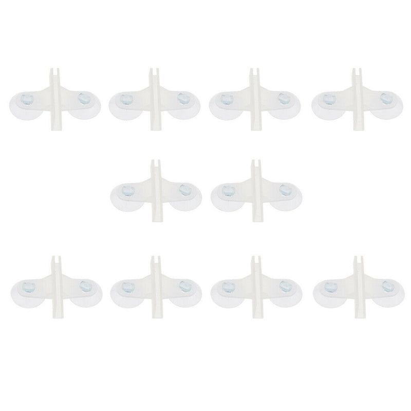10pcs Plastic Aquarium Tank Suction Cup Clear Fish Tank Divider Sheet Holder