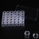 30pcs/box Beads Storage Case Small Jewelry Containers Jar Home Nail Art Desktop