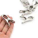 10Pcs Stainless Steel Clothes Pegs Metal Hanger Paper Photos Clip JR