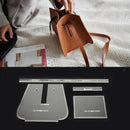 4Pc DIY Shoulder Bag Acrylic Leather Craft Template Pattern Stencil Tool DIY