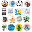 100Pcs Colorful Vacation Cute Stickers Scrapbook Suitcase Laptop Guitar Stick-OZ
