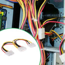 10pcs 4Pin Power Converter Adapter Splitter Cable Extension Wire