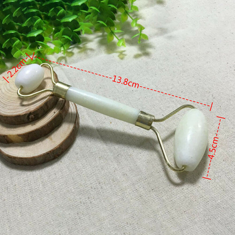 Facial Massage Roller Double Heads Jade Stone Nature Face Lift Sliming Tool A