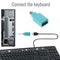 Male for PS2 to USB Female Adapter Converter Keyboard Mouse Mice Connector