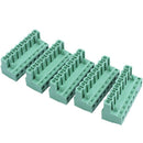 10Pcs AC 300V 10A 8P PCB Screw Terminal Block Connector 5.08mm Pitch