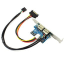 Dual Port Sata To 5V 12V Power Over Esata USB Port Adapter Convert Expansio