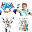 Colorful Led Gloves Skeleton Flashing Light Up For Kids Teenager Children N O2B3