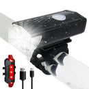 10000 Lumen Rechargeable Mountain Bike Lights Bicycle Torch Front + Rear Lamp !