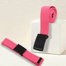 Unisex Canvas Strap Canvas Belt with Buckle (rose red)