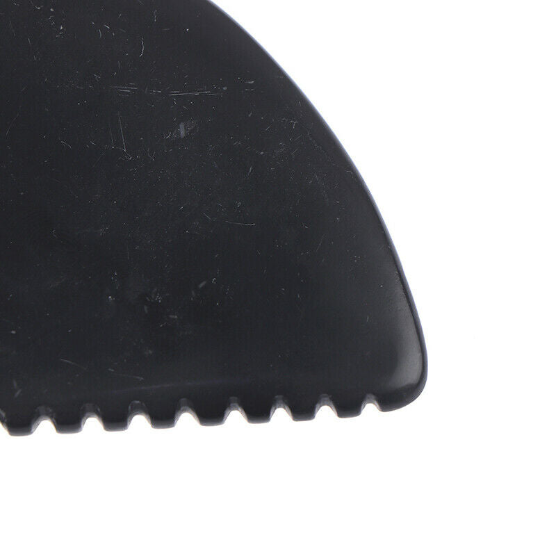 Natural Gua Sha Board Black Buffalo Horn Guasha Healthy Cure Body Massage To_kz