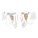 2x Reuseable Mens Urinal Pee Holder Collector Incontinent Aid 1000ml Bladder